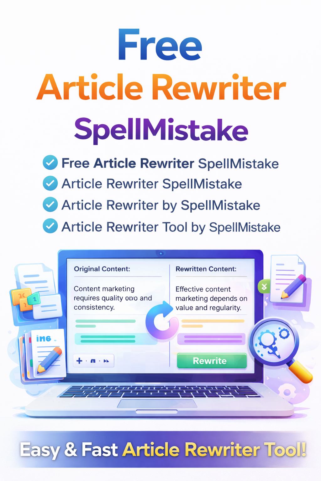 Article Rewriter SpellMistake